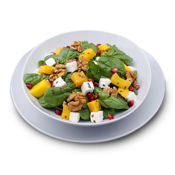 Best Healthy Salat mit Spinat & Feta